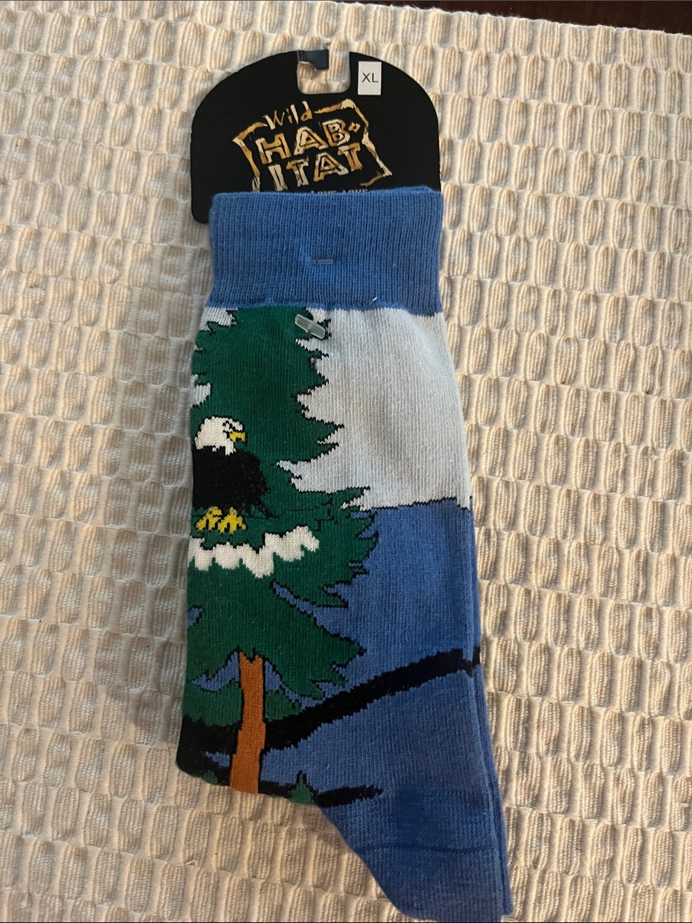 Habitat Blue and Green Eagle Crew Socks